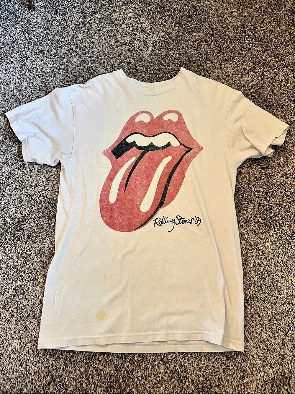 The Rolling Stones Rolling Stones '89 Tongue Graphic Tee Graphic Tee in White